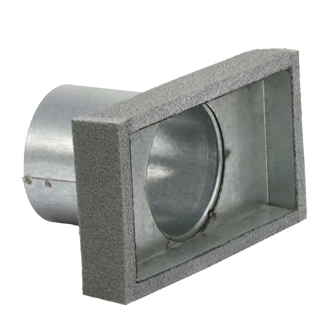Thermoduct deksel 170x80 met aansluiting Ø 80mm tbv instortkanaal
