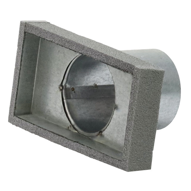 Thermoduct deksel 170x80 met aansluiting Ø 80mm tbv instortkanaal