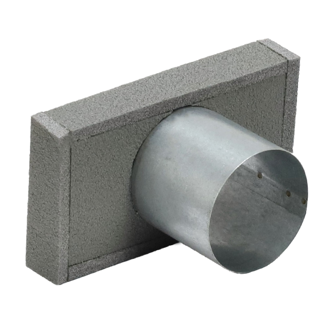 Thermoduct deksel 170x80 met aansluiting Ø 80mm tbv instortkanaal