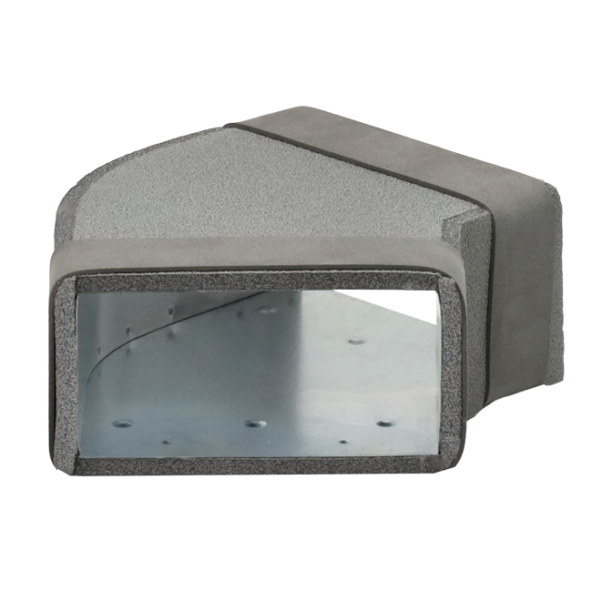 Thermoduct Einlaufkrümmer 45 Grad 220x80 mm horizontal