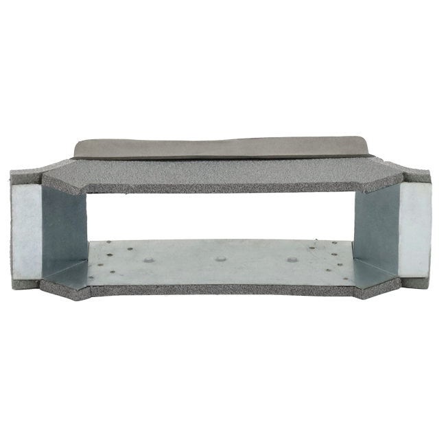 Thermoduct zijaansluiting 170mm x 80mm voor rechthoekig instortkanaal