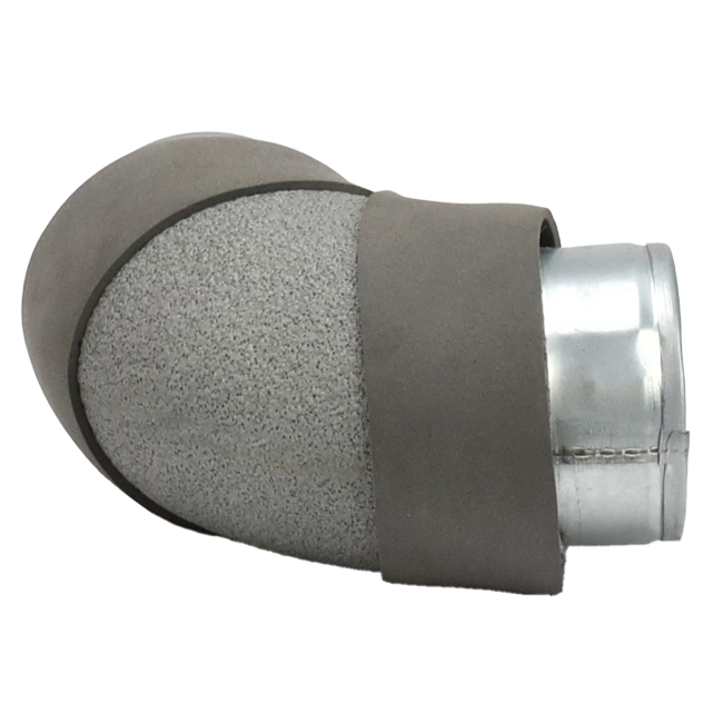 Thermoduct Bogen Durchmesser 80 mm 90 Grad (nicht sicher)