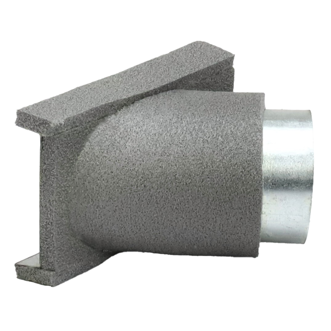 Thermoduct Déviation de 45 degrés 80 mm