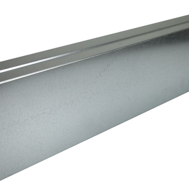 Canal coulé galvanisé 220x80 mm par longueur 1500 mm