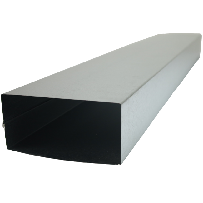 Canal coulé galvanisé 220x80 mm par longueur 1500 mm