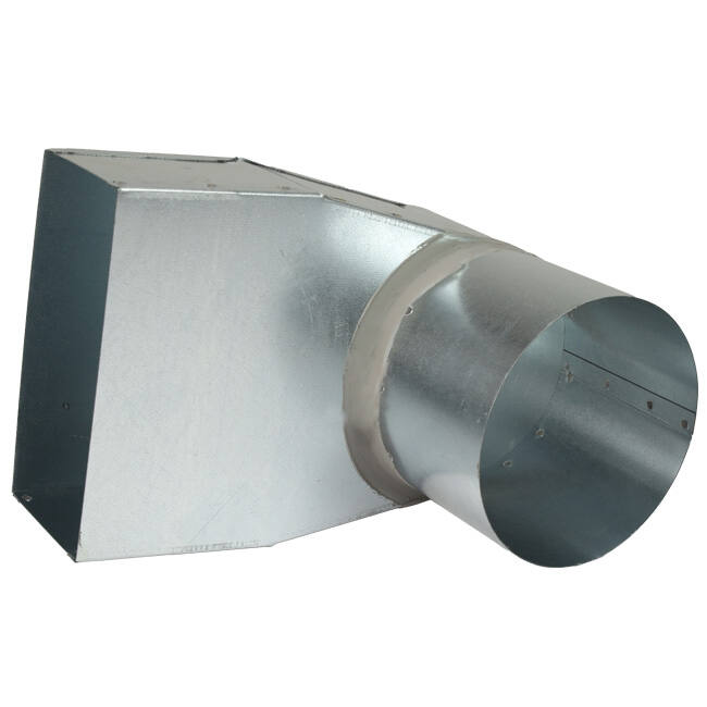 Angle d'ardoise 220x80 mm au diamètre 160 mm pour gaine