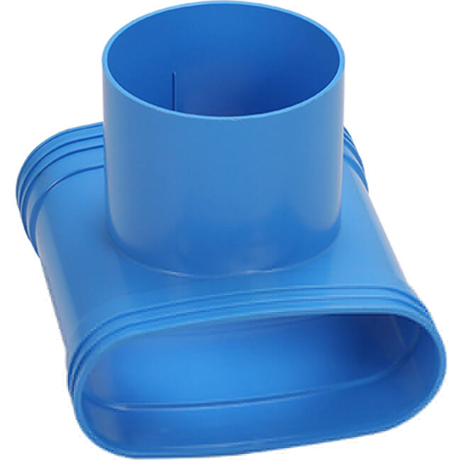 Wavin Ventiza T-stuk PVC ovaal 235x80 mm met diameter 160 mm M/M/M