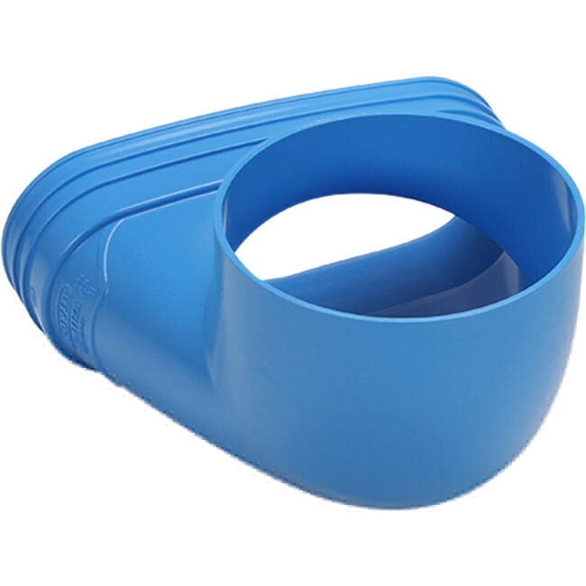 Wavin Ventiza Élément terminal 90 degrés PVC ovale 235x80x100 mm par diamètre 160 mm M/M