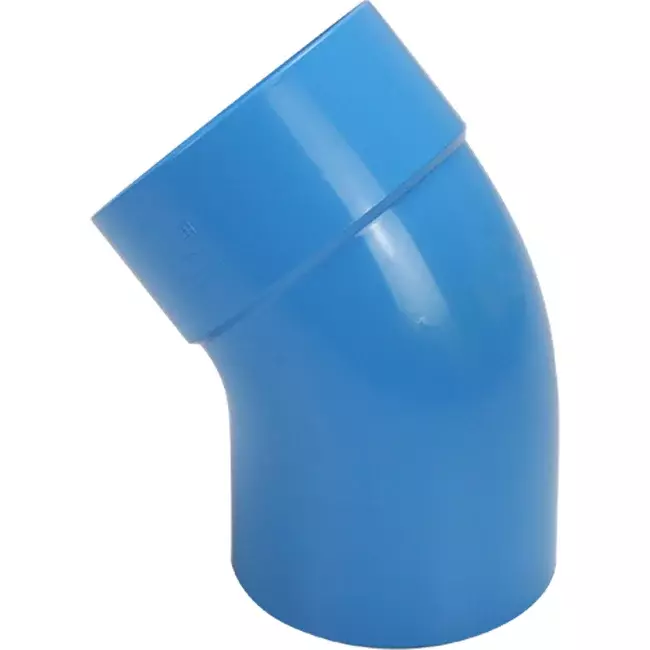Wavin Ventiza bocht 45 graden PVC rond met diameter 80 mm M/S