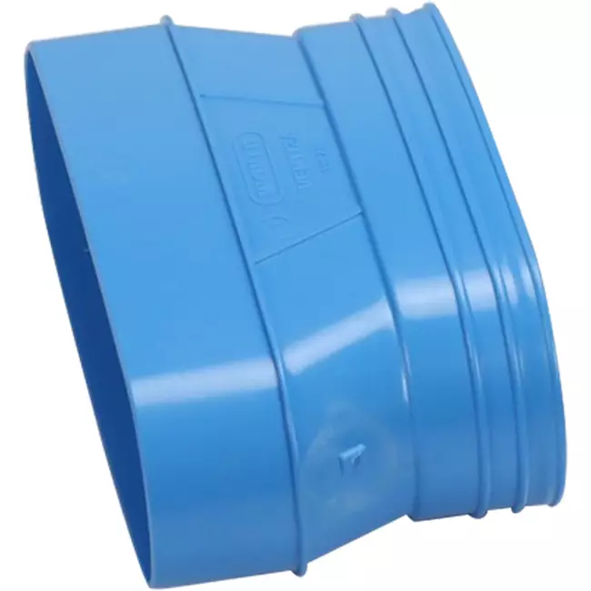 Wavin Ventiza verloop PVC ovaal 235x80 mm naar 195x80 mm M/S