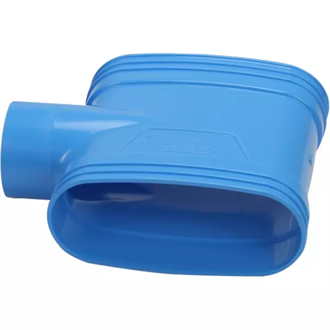 Wavin Ventiza T-stuk PVC ovaal 195x80 mm M/M/S