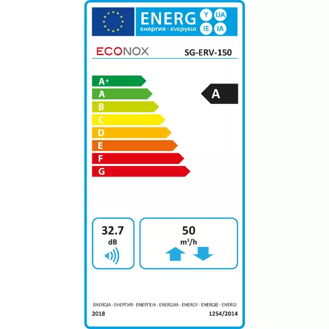 Econox Eco Pair Plus decentrale WTW unit SG-ERV-150 zwart