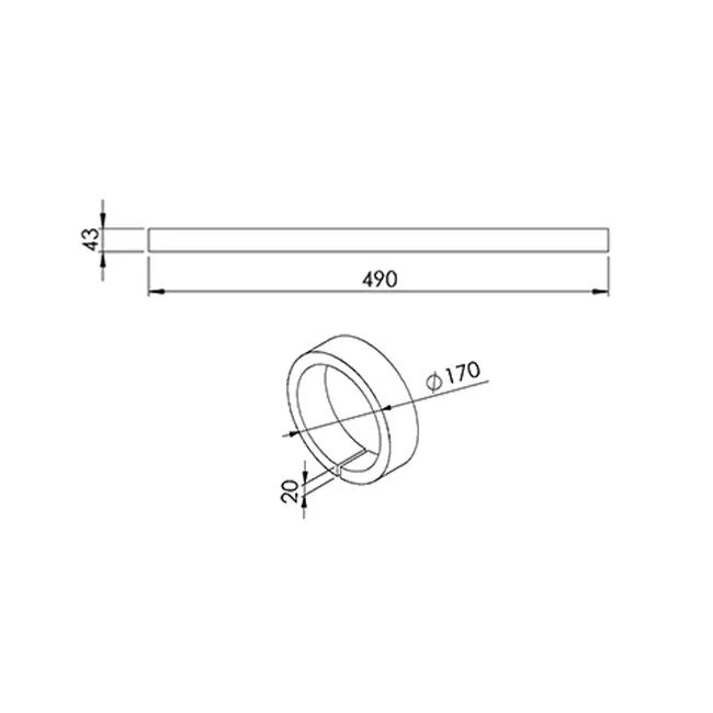 Europlast G4-filter voor SPK2 - F490x43 G4 (2 stuks)