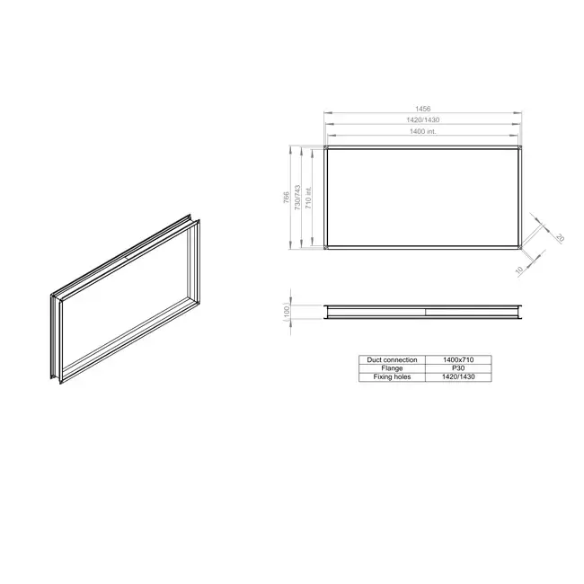 Connecteur flexible 1400 x 700 - VS 14071