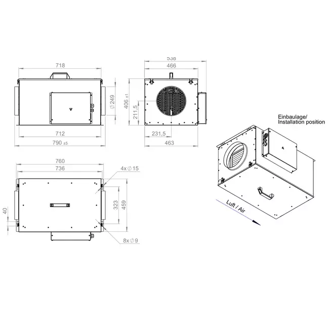 Unité d'alimentation avec chauffage électrique - FFH 250 EC EOJR 01