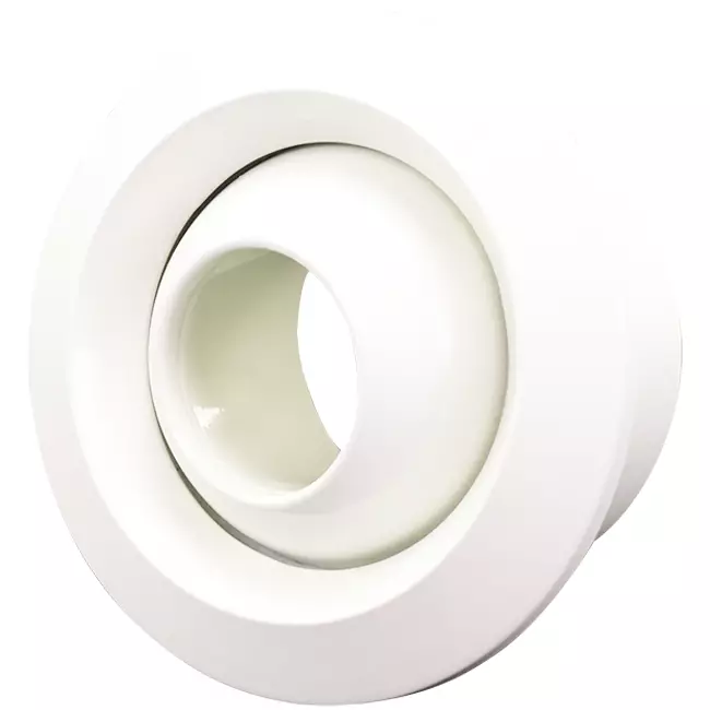 Diffuseur à jet 125mm Montage murale et plafond RAL 9010
