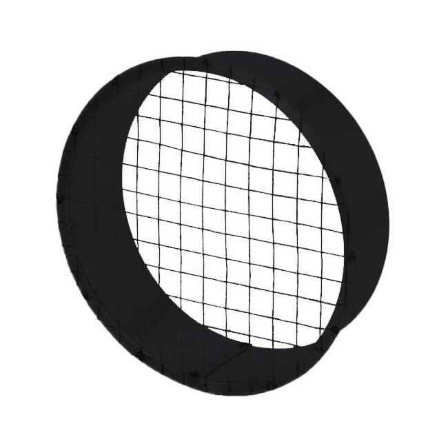Grille tubulaire Ø 250 mm avec maille pour conduit rigide galvanisé - sur mesure RAL9005