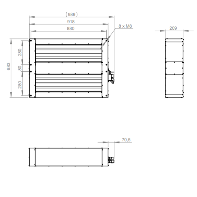 Vanne motorisée à ressort de rappel pour ROTO K / RHE 2800 V - MAK R 2800 V02