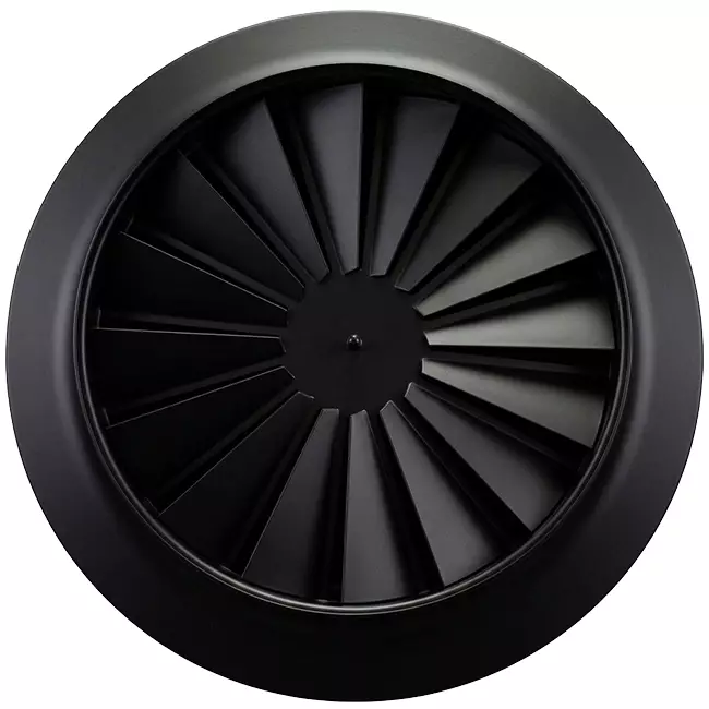 Wervelrooster rond 315mm centrale schroef - SWR 315 RAL 9005 30% glans