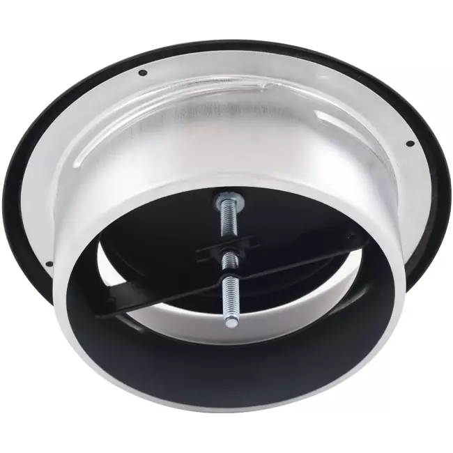 Ventilatie afvoer ventiel 125 mm metaal - E-DVS125 RAL9005 30% glans