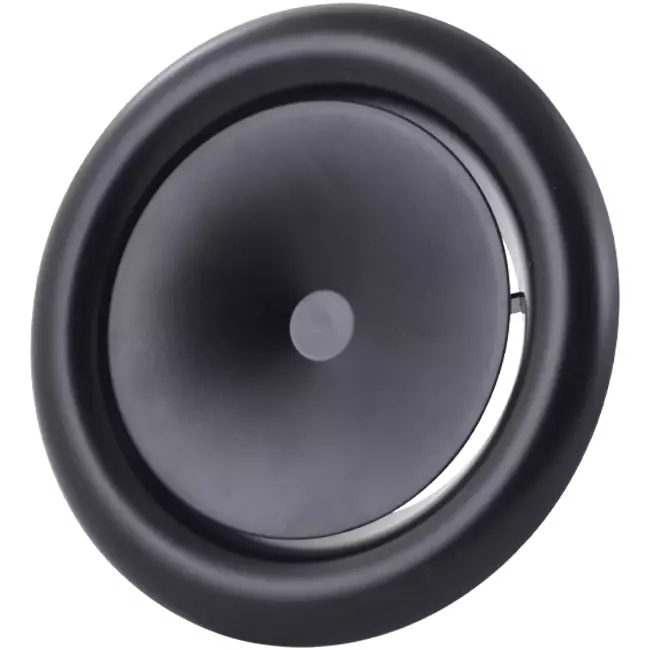 Soupape de ventilation 100 mm métal - S-DVS100 RAL9005 30% brillant