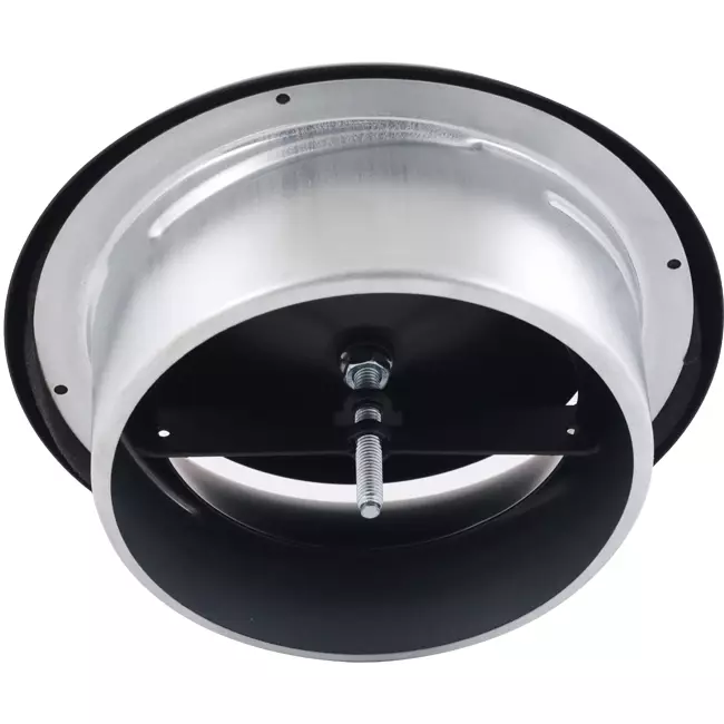 Soupape de ventilation 100 mm métal - S-DVS100 RAL9005 30% brillant