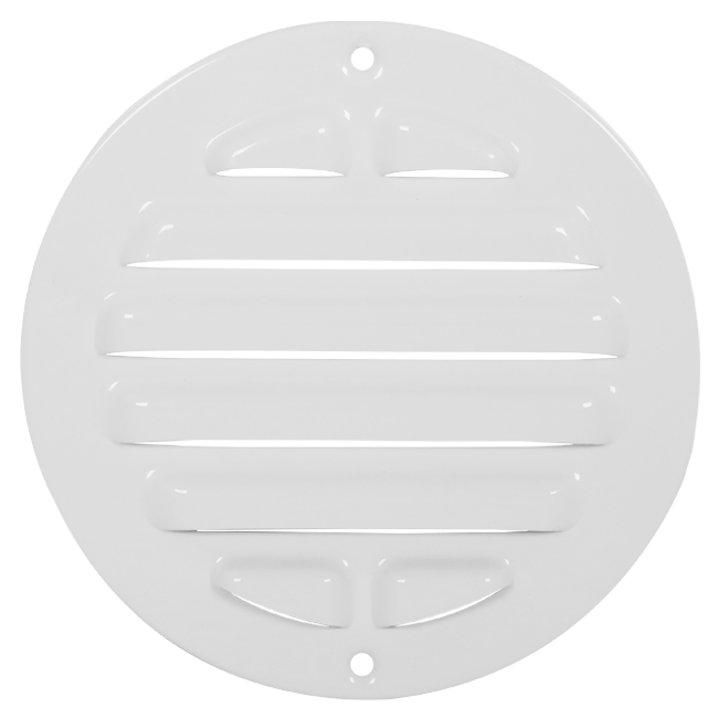 Buitenrooster rond 200 mm aluminium - RAL9016