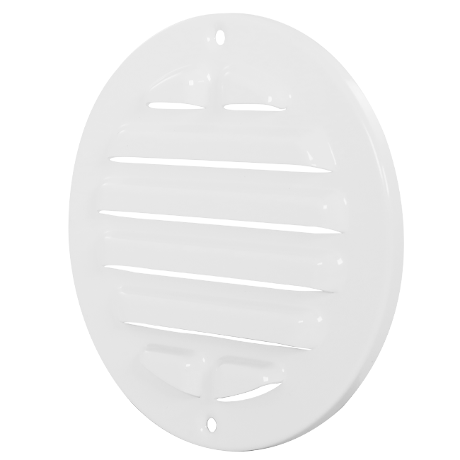 Buitenrooster rond 200 mm aluminium - RAL9016