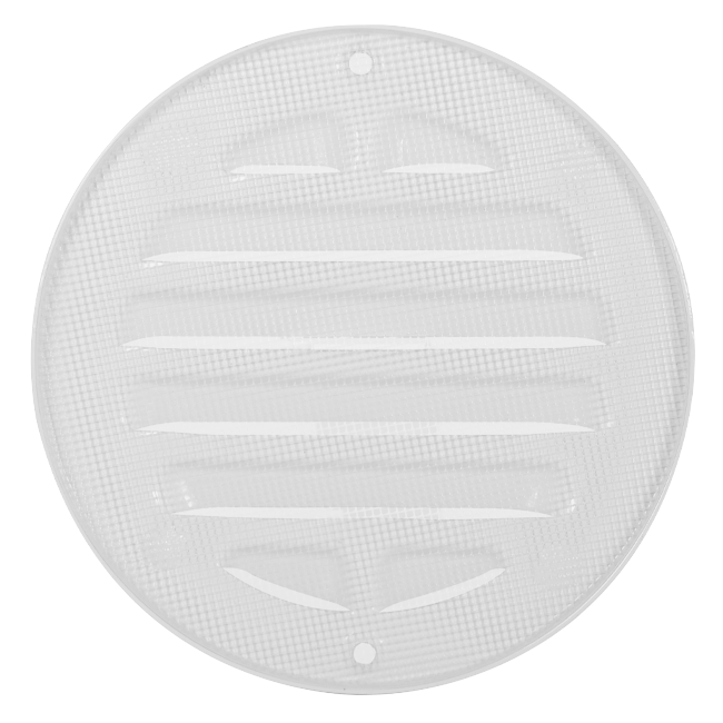 Buitenrooster rond 200 mm aluminium - RAL9016