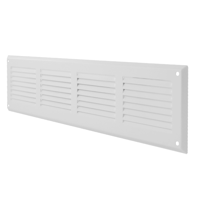 Wandrooster 300x100mm aluminium - RAL9016