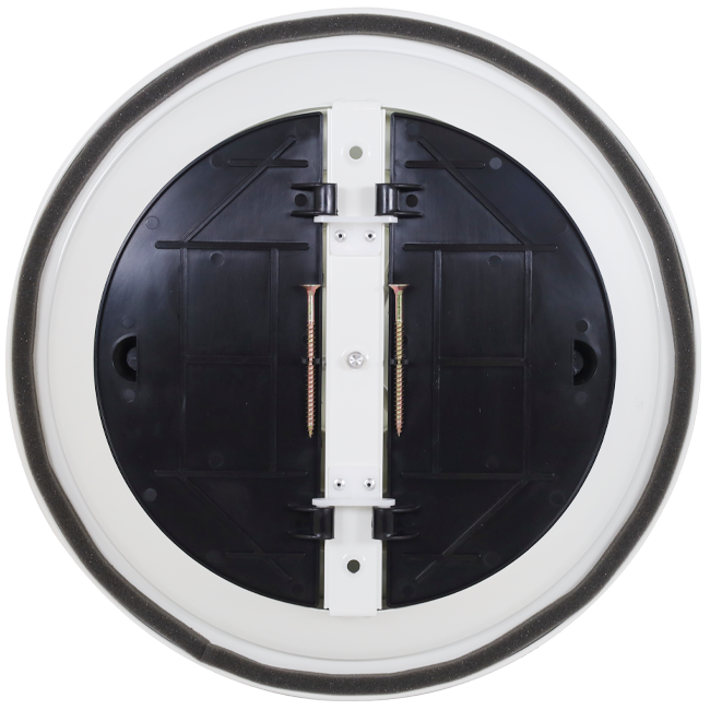 Diffuseur plafonnier rond avec motif fixe Ø 300 mm - RAL9010