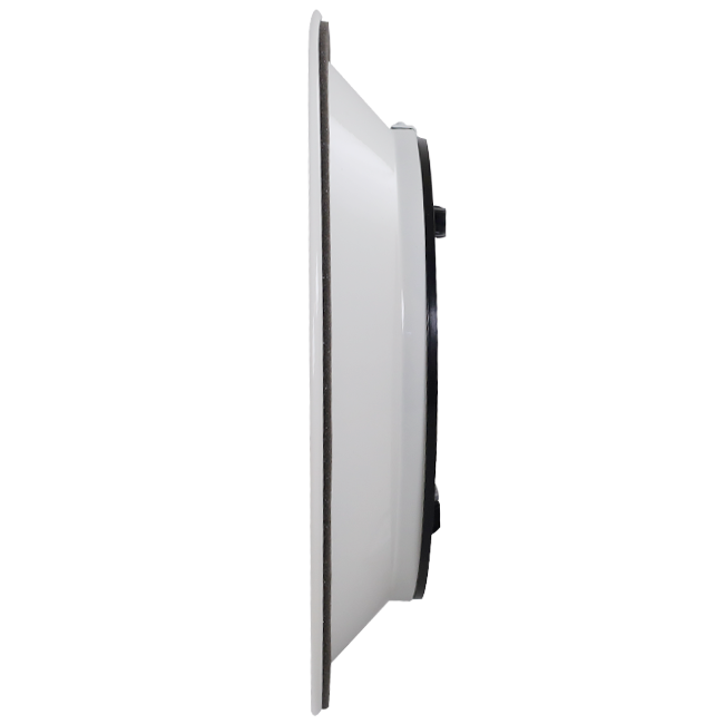 Diffuseur plafonnier rond avec motif fixe Ø 300 mm - RAL9010