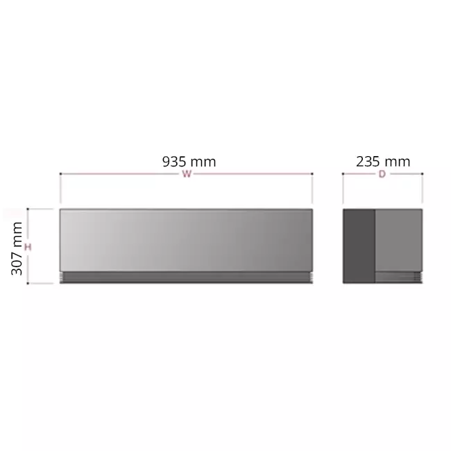 LG ARTCOOL AI AIR Mirror airco R32 2,5 kW