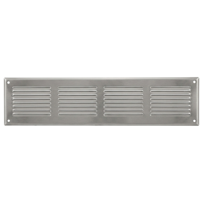 Wandrooster 500x150mm aluminium - Ongecoat