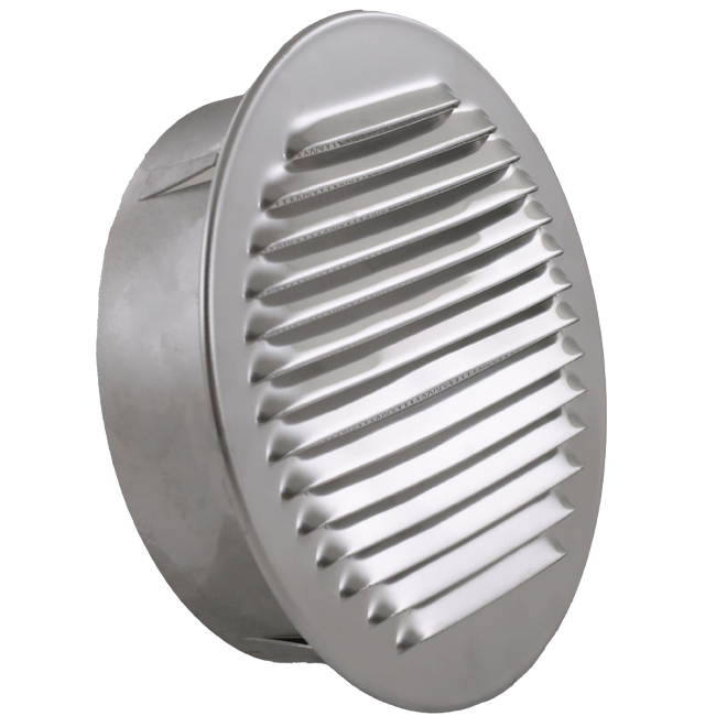 Ventilatierooster rond 200 mm aluminium - EL-A-R200 ALU