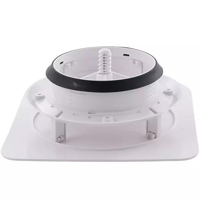 ClimaConnect Design : registre carré Ø 125 mm - blanc