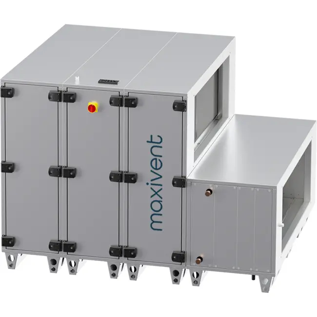 Centrales de traitement d'air Maxivent WTW avec roue thermique 20 000 m³/h et batterie DX horizontale à gauche - RHE 20000 HOD JL T 02