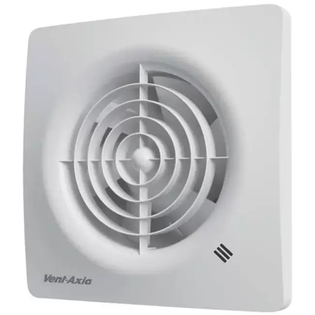 Badkamerventilator Supra met vochtsensor en timer met trekkoord Ø 125 mm -125HT