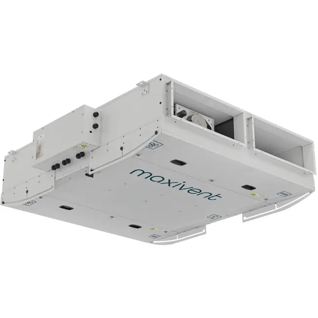 Maxivent WTW luchtbehandelingskast plafond met tegenstroomwisselaar 700 m³/u horizontaal rechts - M4007