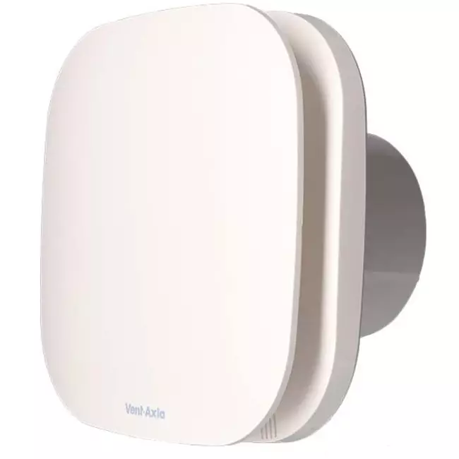 Badkamerventilator Supra Design - Met nalooptimer en vochtsensor - Vent Axia - Ø 125 mm - 125HT