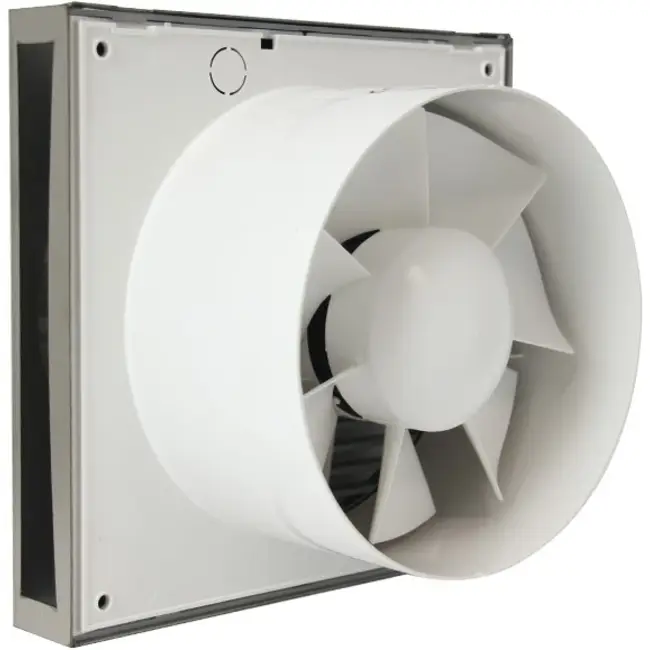 Badkamerventilator Ø 100 mm RVS met timer - Design EET100Ti