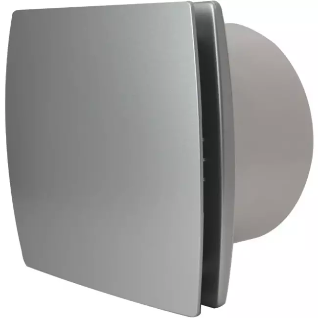 Badkamerventilator Ø 150 mm Zilver - Design T150S