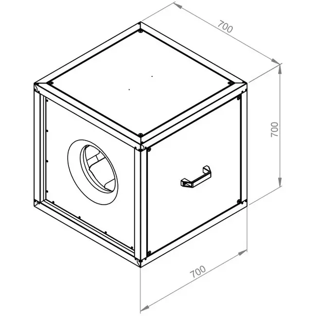 Boxventilator motor buiten luchtstroom - MPC 400 EC T30