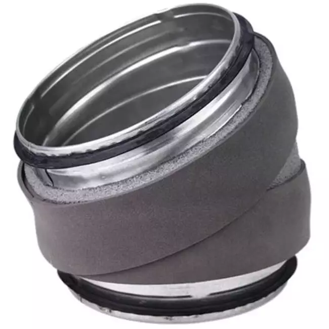 Thermoduct geïsoleerde bocht 30 graden diameter 250 mm