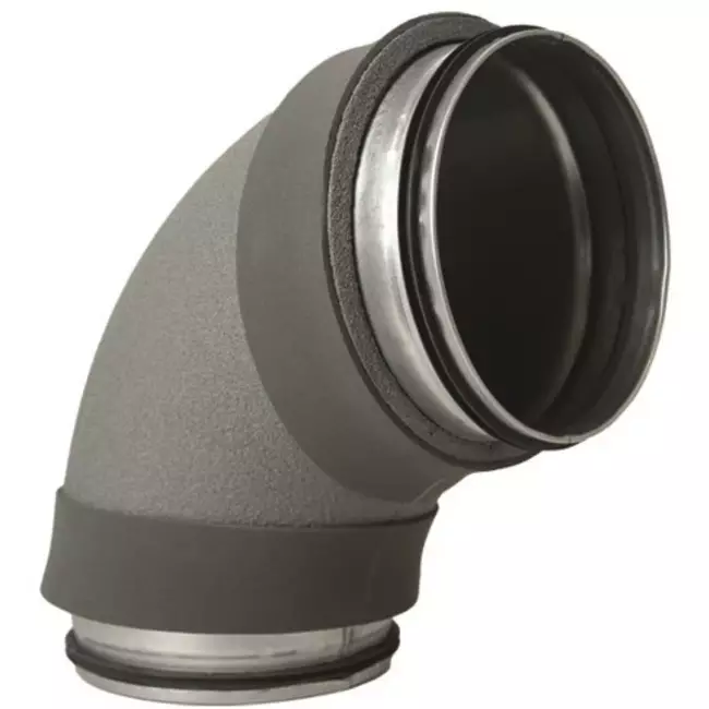 Thermoduct geïsoleerde bocht 90 graden diameter 200 mm
