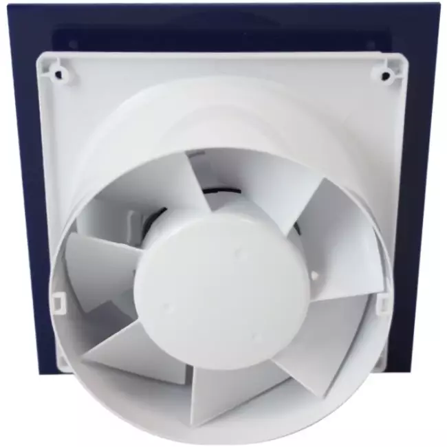 Air Roxy badkamerventilator met aansluitdiameter 125 mm met timer – kunststof front blauw
