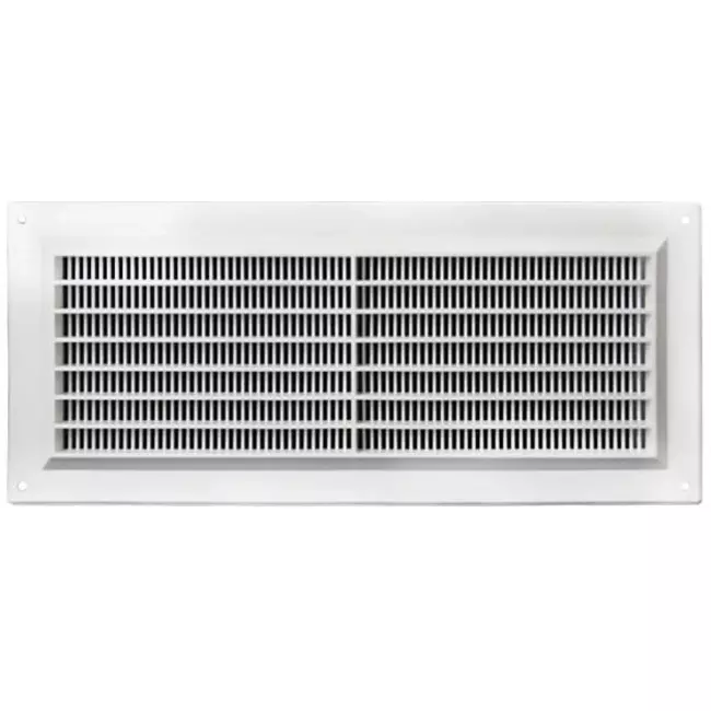 Grille de ventilation rectangulaire grillagée 130 x 300 blanc - VR1330