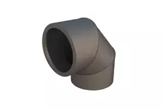 Ubbink Aerfoam 90 graden bocht 125 mm