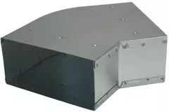 Bocht 45 graden 170x80 mm horizontaal tbv instortkanaal