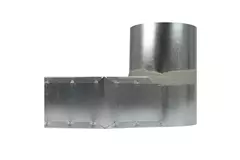Lepe hoekstuk 170x80 mm naar diameter 160 mm